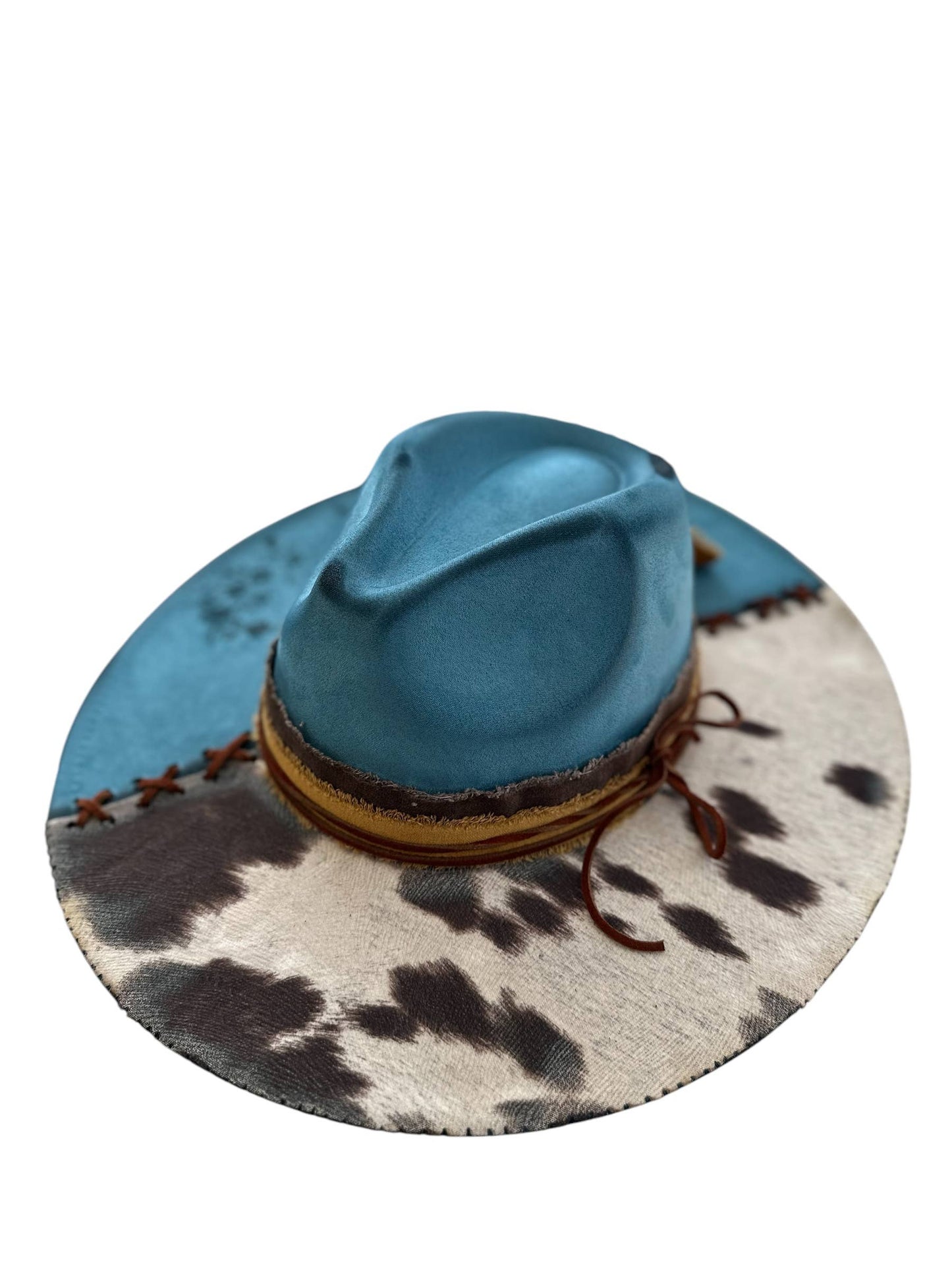 Cow Print Rancher Custom Hat
