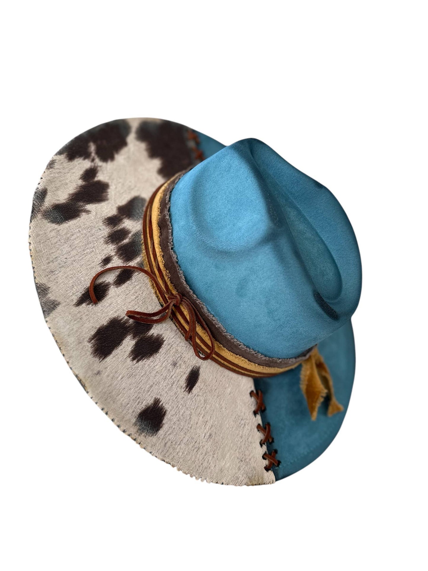 Cow Print Rancher Custom Hat